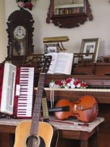 God likes musical instruments.