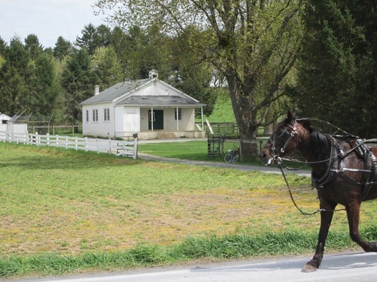 A typical Amish school house in Lancaster county PA. Amish children do not have much contact with those outside their community to be able to report their sexual abuse to authorities. 