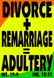The Bible says Divorce plus Remarriage equals adultery